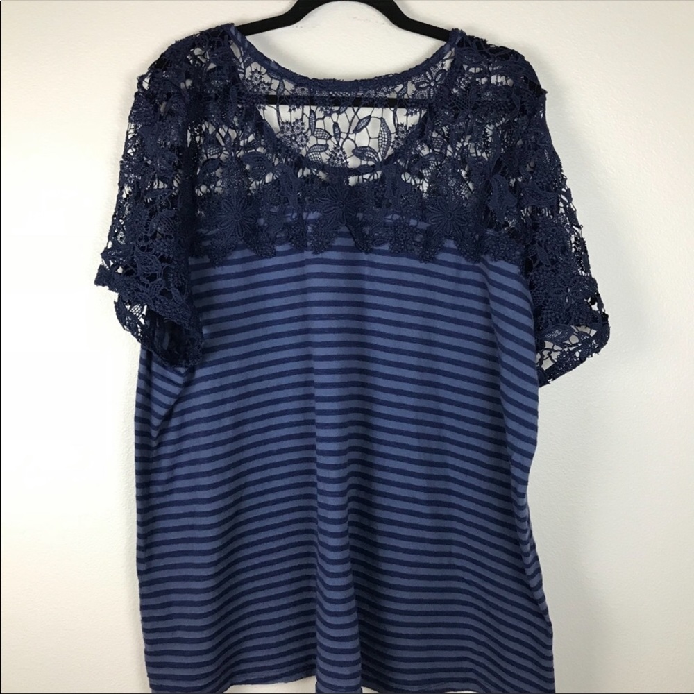 Re-Posh l! Lane Bryant Navy Blouse 26